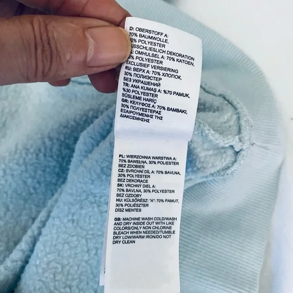 The North Face Light Blue Hoodie - Picture 9 of 9